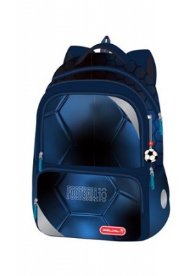 Iskolatáska, cipzáras, BELMIL "Maxi Packspecial T-Football Light", foci