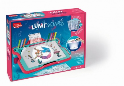 Kreatív rajzkészlet, hableány, MAPED CREATIV "Lumi Board"
