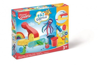 Gyurma és formázó készlet, 16 darabos, MAPED CREATIV "Pat Dough"