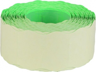 Árazószalag, 25x16 FLUO zöld