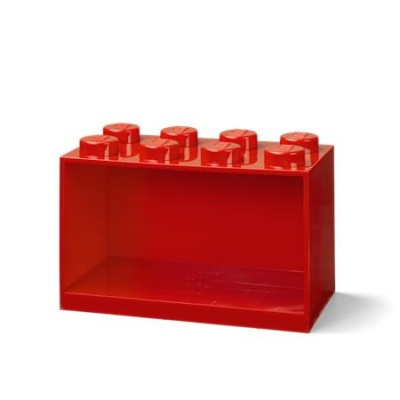 Polc, LEGO "Brick 2x4", piros