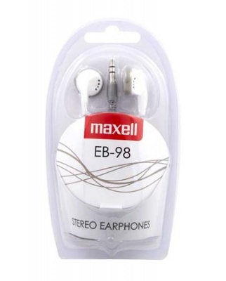 Fülhallgató, MAXELL "Ear Buds 98", fehér