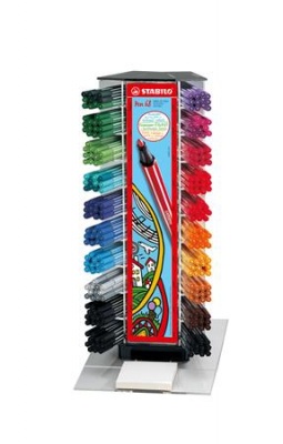 Filctoll display, 1 mm, STABILO "Pen 68", vegyes színek