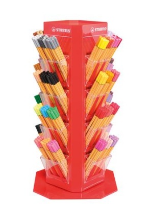 Tűfilc display csomag, 0,4 mm, STABILO "Point 88"