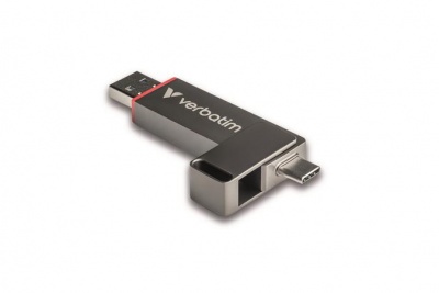 Pendrive, 512GB, USB-A/C 3.2 Gen1, VERBATIM "Dual QuickStick", fekete