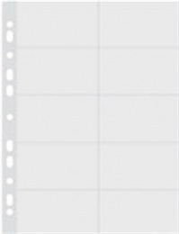 Névjegykártyatartó genotherm, lefűzhető, A4, 50 mikron, víztiszta, DONAU